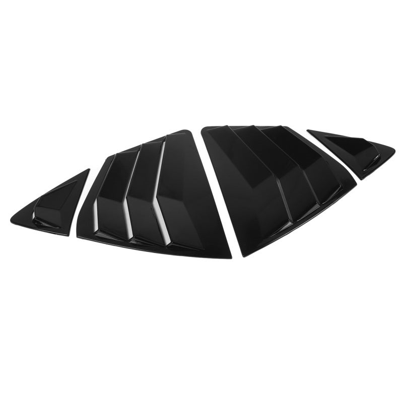 Car Window Louvers Glossy Black Automotive Grade ABS Material - Easy Installation Rear Window Louvers for Camry XV80 DIY Car Upgrade - Image 2