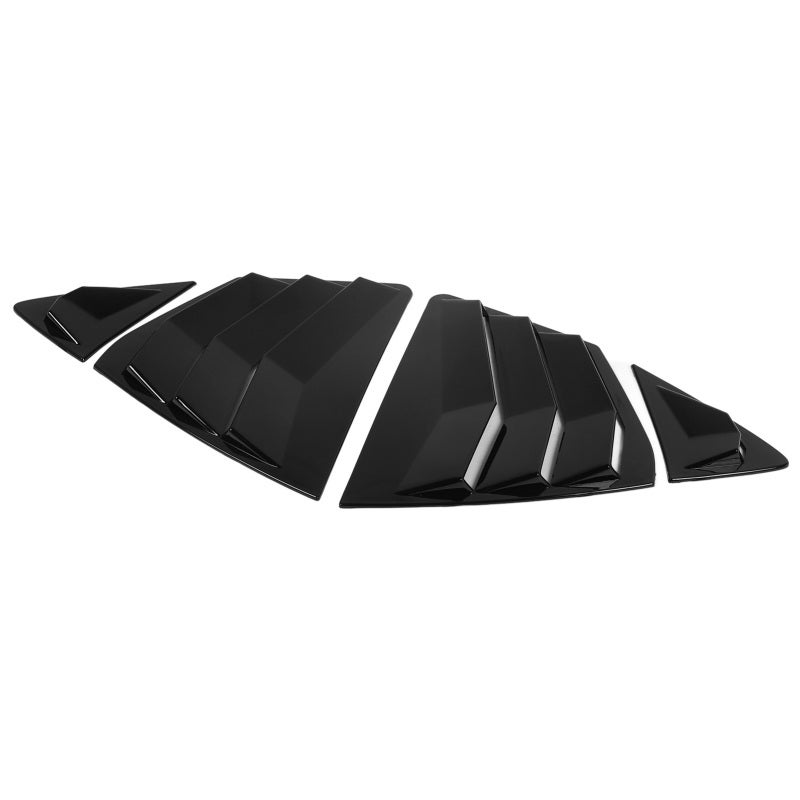 Car Window Louvers Glossy Black Automotive Grade ABS Material - Easy Installation Rear Window Louvers for Camry XV80 DIY Car Upgrade - Image 3