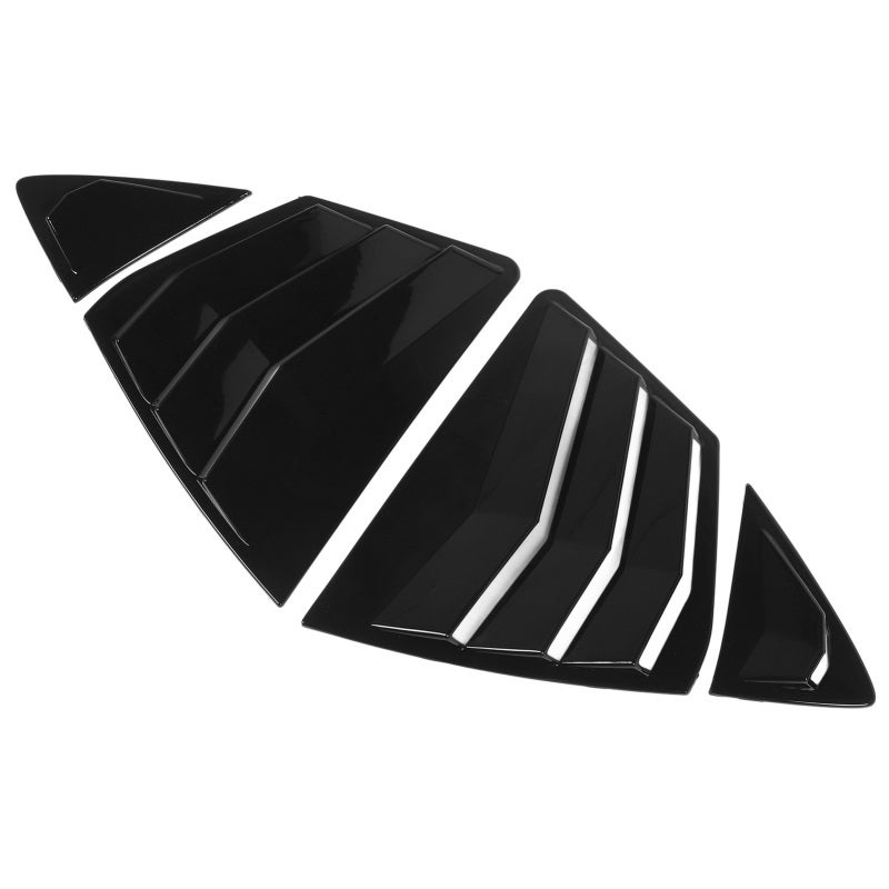 Car Window Louvers Glossy Black Automotive Grade ABS Material - Easy Installation Rear Window Louvers for Camry XV80 DIY Car Upgrade - Image 4