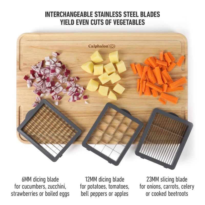 Calphalon Aero 8 in 1 Vegetable Chopper and Dicer, Food Chopper with Container - Image 3