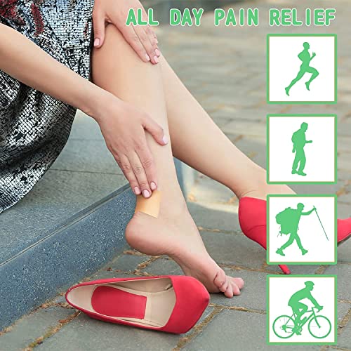 SWARG Waterproof Foot Care Sticker Heel Grip Tape Foot Care Protector Anti Slip Feet Pad Adhesive Heel Insole Cushion Shoe Tape For Skin Tape Bandages- Beige (Pack Of 1) - Image 3