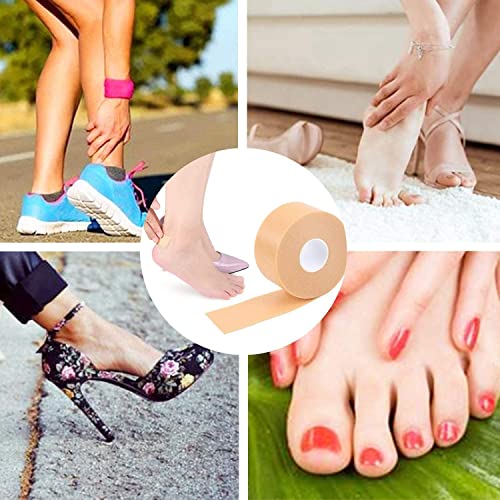 SWARG Waterproof Foot Care Sticker Heel Grip Tape Foot Care Protector Anti Slip Feet Pad Adhesive Heel Insole Cushion Shoe Tape For Skin Tape Bandages- Beige (Pack Of 1) - Image 5