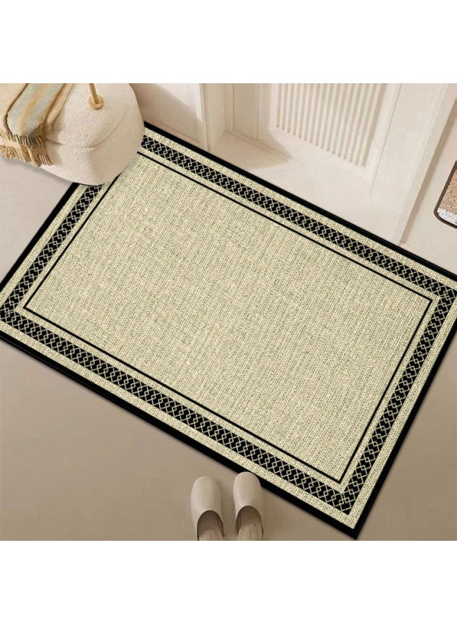 Cross-border Linen Entrance Door Mat Entry Door Non-slip Foot Mat Home Entry Kitchen Mat Water-absorbent And Stain-resistant Door Mat-Size:Flax Xingran 4-80* 120cm - Image 2