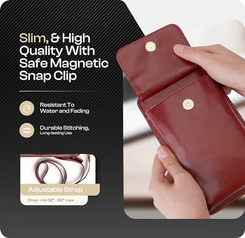 Claasico Crossbody Phone Purse for Women – RFID Phone Case Wallet w/Magnetic Closure & Separate Zipper Pocket Crossbody Bag - Image 3