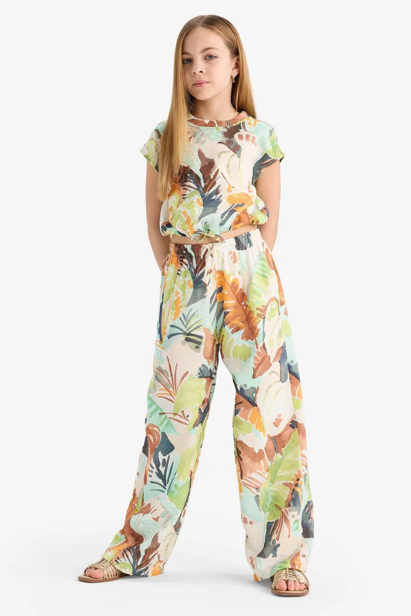 ديفاكتو Girl Palazzo Wide Leg Trousers
