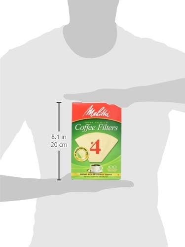 Melitta مرشحات قهوة ميلتا مخروطية طبيعية بنية 4 عبوة 300 عدداً من 3 - Image 3