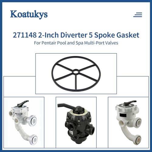 Koatukys 271148 2-Inch Diverter 5 Spoke Gasket Replacement For Pentair HiFlow Pool and Spa Multiport Valve (1/Pack) - Image 4
