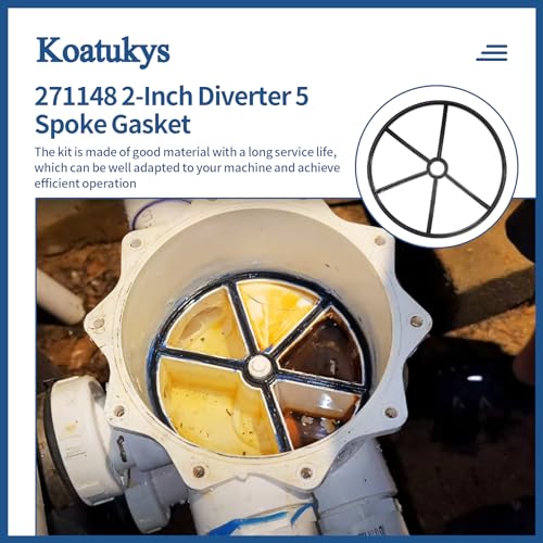 Koatukys 271148 2-Inch Diverter 5 Spoke Gasket Replacement For Pentair HiFlow Pool and Spa Multiport Valve (1/Pack) - Image 5
