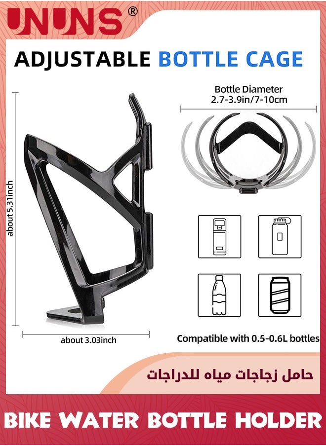 UNUNS - Bike Water Bottle Holder,2 Pack Ultra-Light Bicycle Bottle Cages With Screws Tool,Universal Motorcycle Cup Holder,Drink Holder Rack For Motorbike Road Bike Mountain Bikes Ebike,Cycling Accessories - Image 1