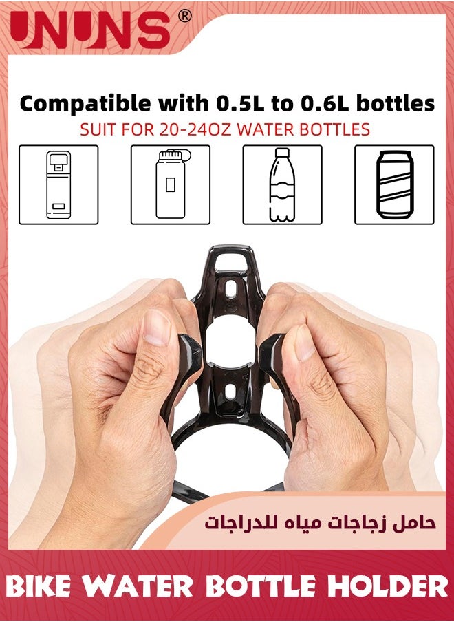UNUNS - Bike Water Bottle Holder,2 Pack Ultra-Light Bicycle Bottle Cages With Screws Tool,Universal Motorcycle Cup Holder,Drink Holder Rack For Motorbike Road Bike Mountain Bikes Ebike,Cycling Accessories - Image 1