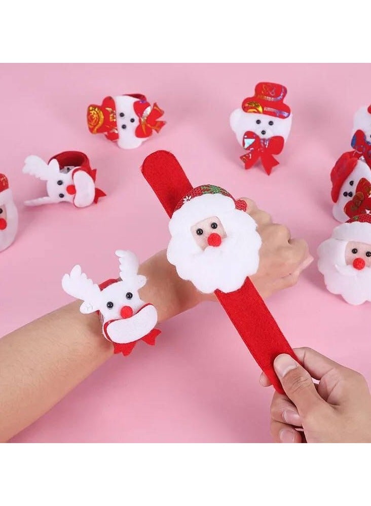 Santa Claus watch, fur sheet, bag, 2 pieces, Christmas bracelets  - Image 2