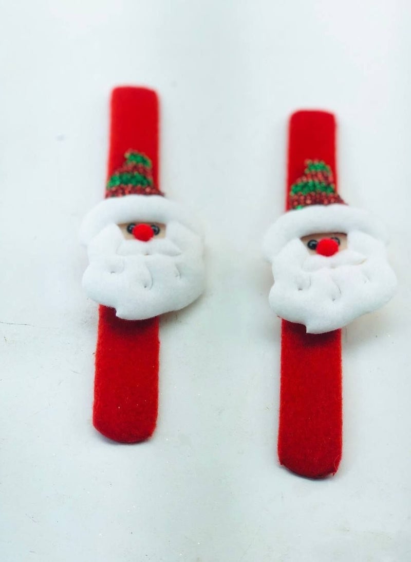 Santa Claus watch, fur sheet, bag, 2 pieces, Christmas bracelets  - Image 5