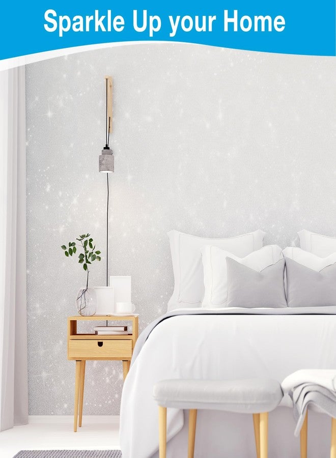 TORC Iridescent Silver Glitter Paint Additive - Multi-Size Glitter Powder for Acrylic Paint, Walls, Wood Furniture & Crafts (200g/7oz) - Interior/Exterior Use on All Finishes - Image 3