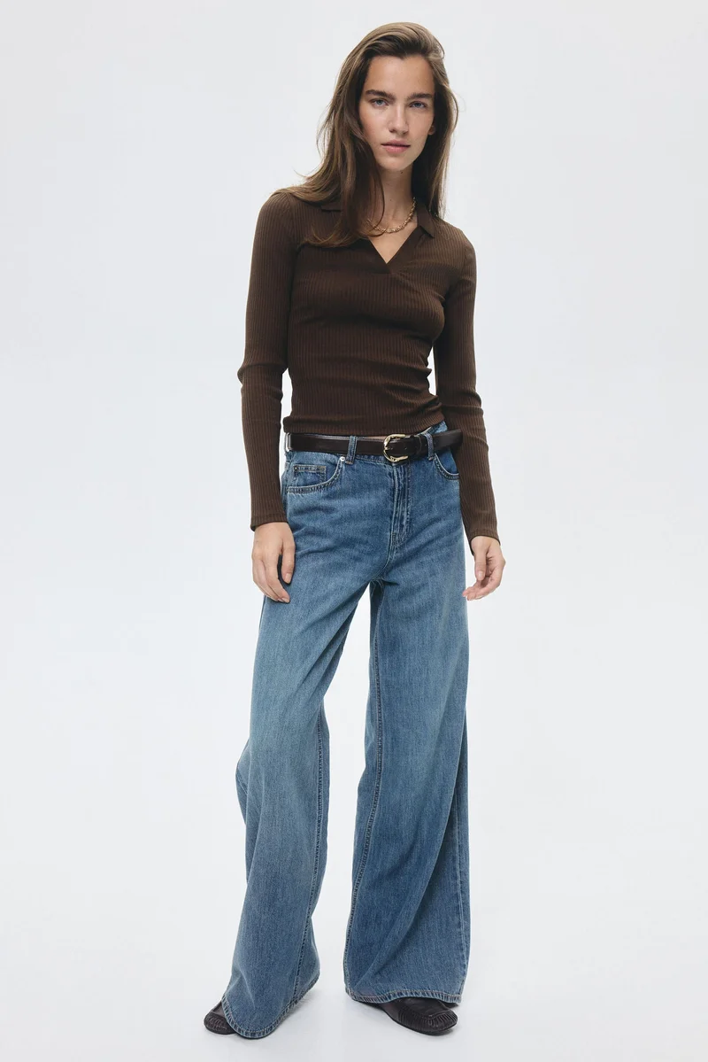 H&M Wide Regular Jeans