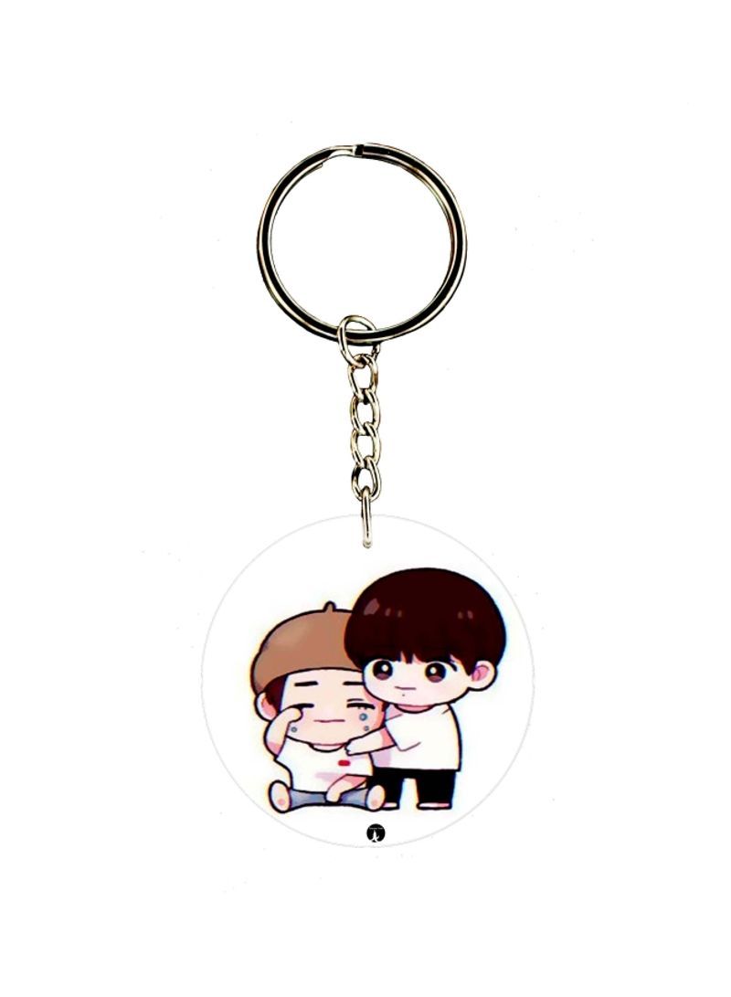 RKN Cartoon Boys Printed Dual Sided Keychain