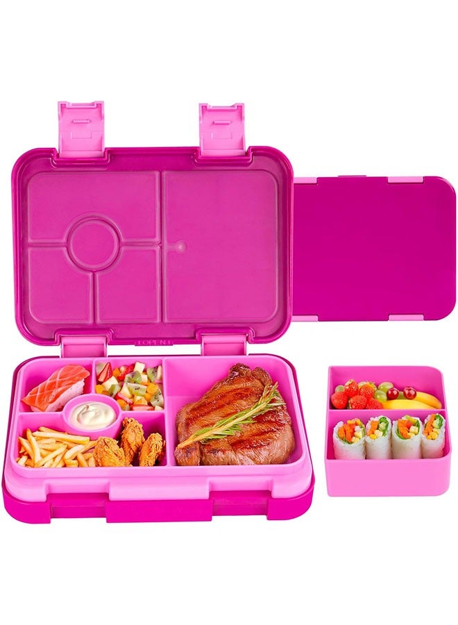 YelaJoy Bento Lunch Box for Kids & Toddlers, Leak-Proof Lunchbox with 5/6 Compartments - Back to School, Snack Containers for On-the-Go Meal, Made with Safe BPA-Free Material - Image 1