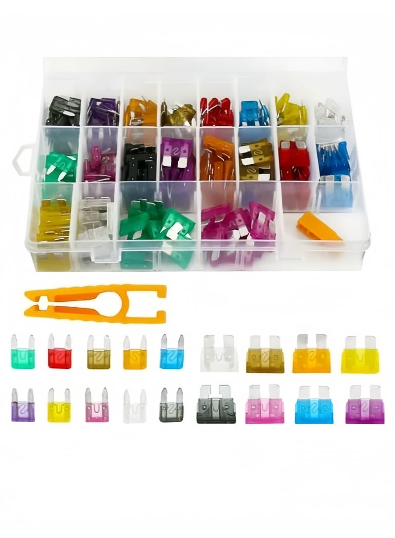 Lee Yon 220-Piece Automotive Car Fuses Kit, Auto Blade Fuse Assortment Set, Standard And Mini Car Boat Truck SUV Automotive Replacement Fuses - Image 1
