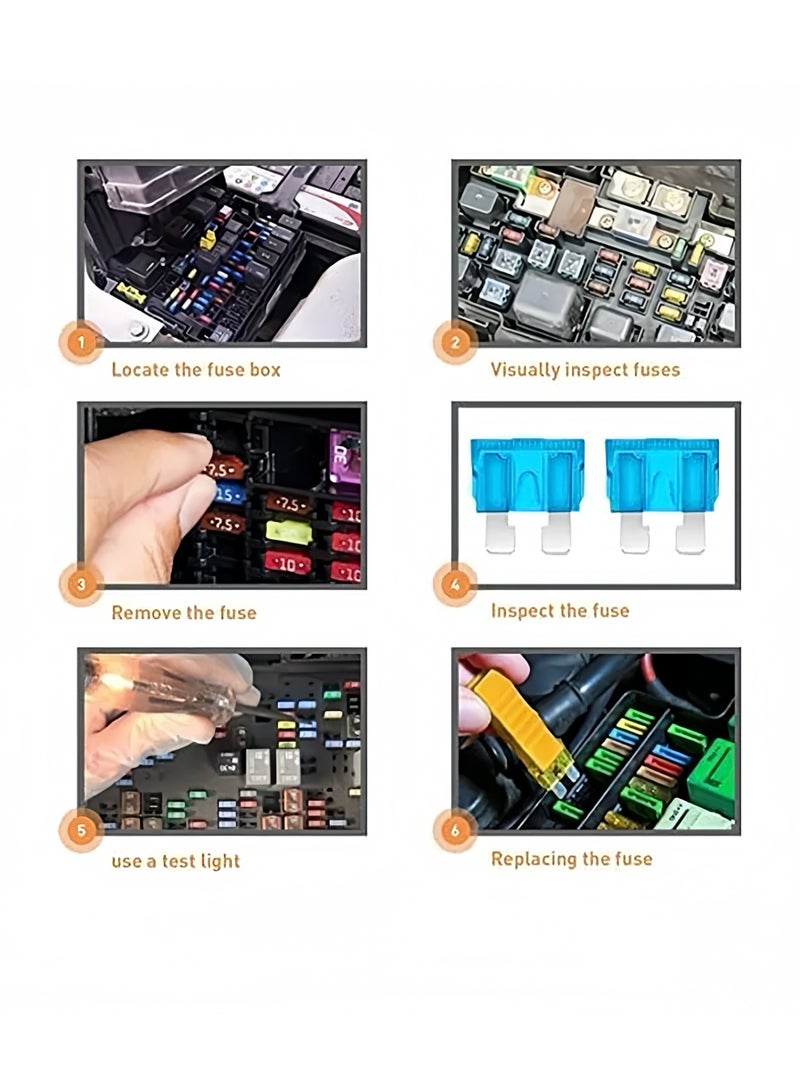 Lee Yon 220-Piece Automotive Car Fuses Kit, Auto Blade Fuse Assortment Set, Standard And Mini Car Boat Truck SUV Automotive Replacement Fuses - Image 4