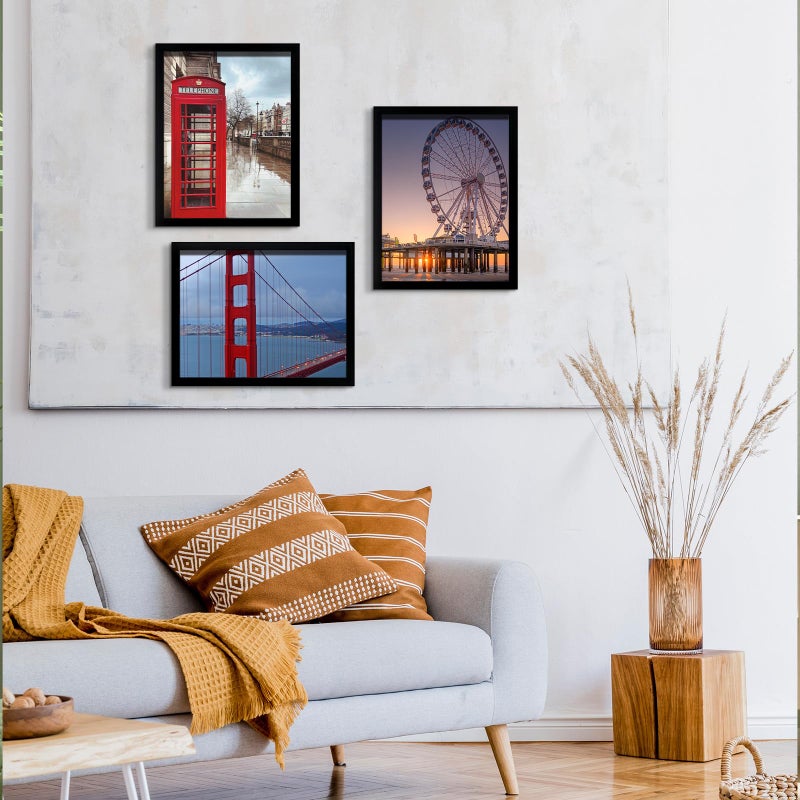 BESCRCL 8x10 Picture Frame Wall Hanging Photo Frame  Black  5 Pack - Image 2