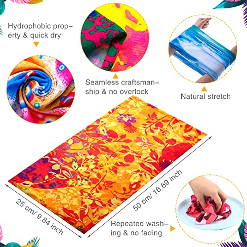 Tarpop طرابوب 30 قطعة غطاء رقبة وشاح مرن لف رأس ماص للعرق باندانا للنساء والرجال رياضة يوغا جري (أسلوب أنيق) - Image 2
