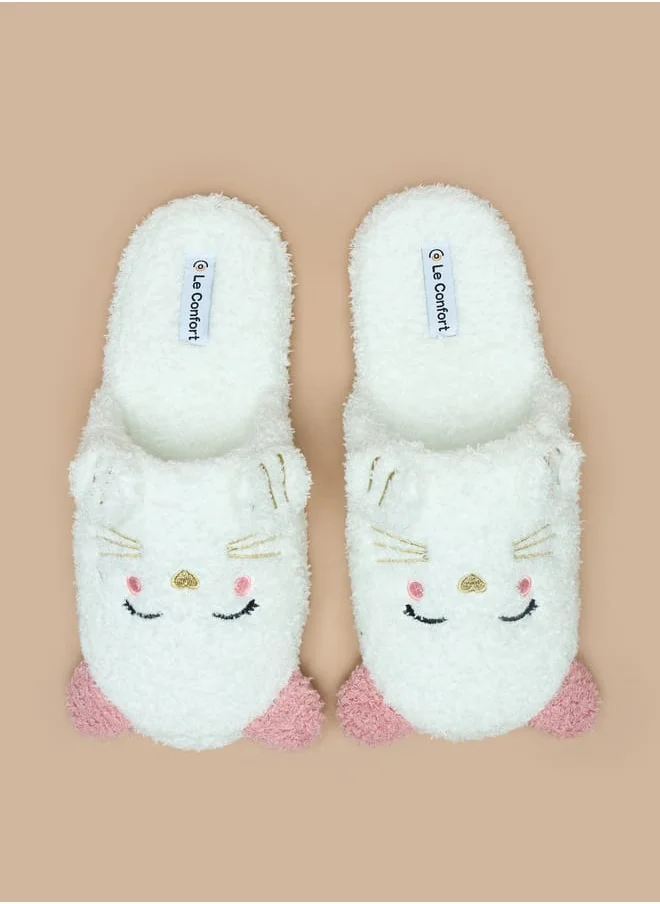 لو كونفورت Plush Detail Bedroom Slippers