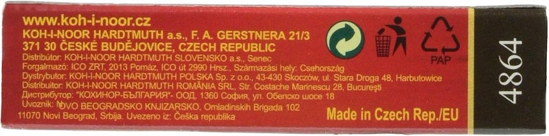 KOH-I-NOOR 4864 Round Graphite Leads, 6 Pieces - 6B - Image 2