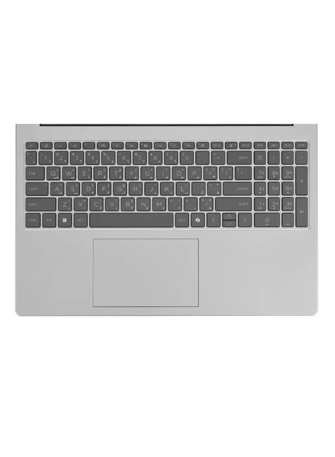 HP 15-fc0015nx Laptop With 15.6 Inch Full HD (1920X1080) Display, AMD Ryzen 5-7520U Processor/8GB RAM DDR5/512GB SSD/AMD Radeon Graphics/Windows 11/ English/Arabic Natural Silver - Image 4