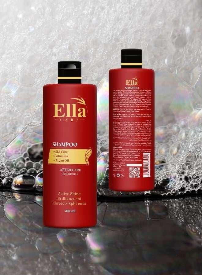 Ella Care Shampoo with Almond Oil and Jojoba Oil Formula, 500ml - Image 2