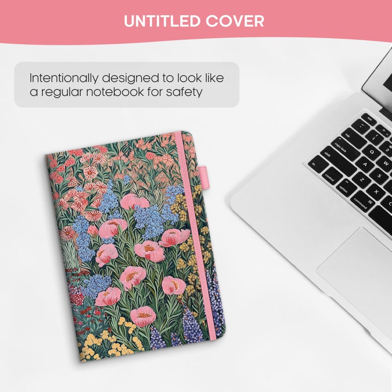 Taja Password Keeper Book with Alphabetical Tabs, Small Password Books for Seniors, Password Notebook for Internet Website Address Log in Detail, Password Logbook with Colorful Designs - Blooming Symphony - Image 4