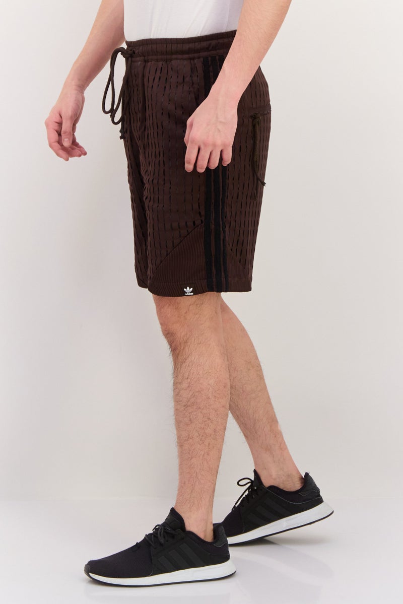 adidas Originals Men Sportswear Fit Training Shorts, Brown  - Image 2