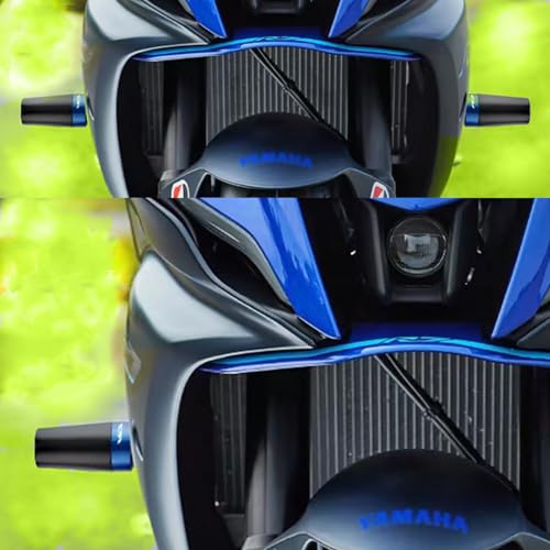ZIMGLOBAL Frame sliders For Yamaha R7 YZFR7 2021-2025 Motorcycle Accessories Crash Protection pad Bobbins Pad Falling Protector Frame Sliders YZF-R7 (Blue) - Image 2