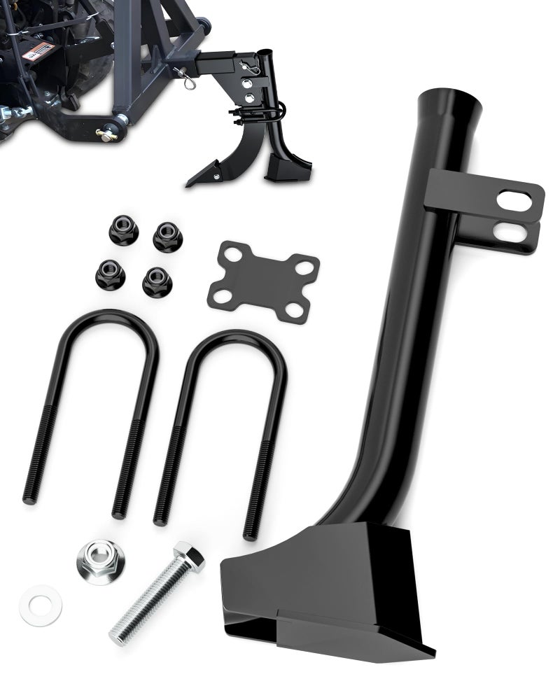 HOWBOW Pipe Layer Attachment Fits Hitch Mounted Ripper Trencher Accessories Flexible Pipe Layer Fits Any 3Point Ripper Hitch Lawn Subsoiler for ATV UTV Tractor Light Duty Max Dia 118 with 2pcs UBolts - Image 2