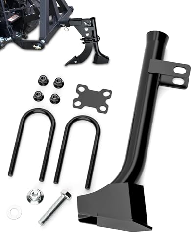 HOWBOW Pipe Layer Attachment Fits Hitch Mounted Ripper Trencher Accessories Flexible Pipe Layer Fits Any 3Point Ripper Hitch Lawn Subsoiler for ATV UTV Tractor Light Duty Max Dia 118 with 2pcs UBolts - Image 1