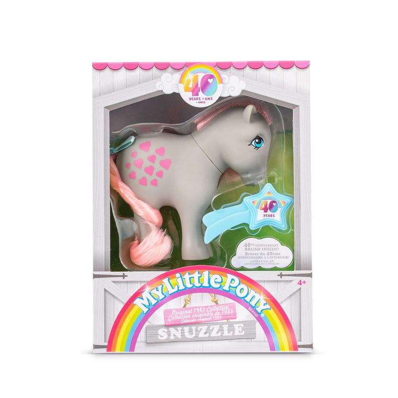 Basic Fun My Little Pony, 40th Anniversary 4-Inch Snuzzle, Original 1983 Collection, Long, Brushable Mane and Tail, Action Figure, Great for Kids, Toddlers, Girls, Ages 4+ - Image 4