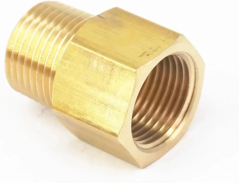 3 8 NPT ذكر إلى 3 8 BSPP أنثى تركيب أنابيب النحاس موصل لقياس الضغط - Image 2