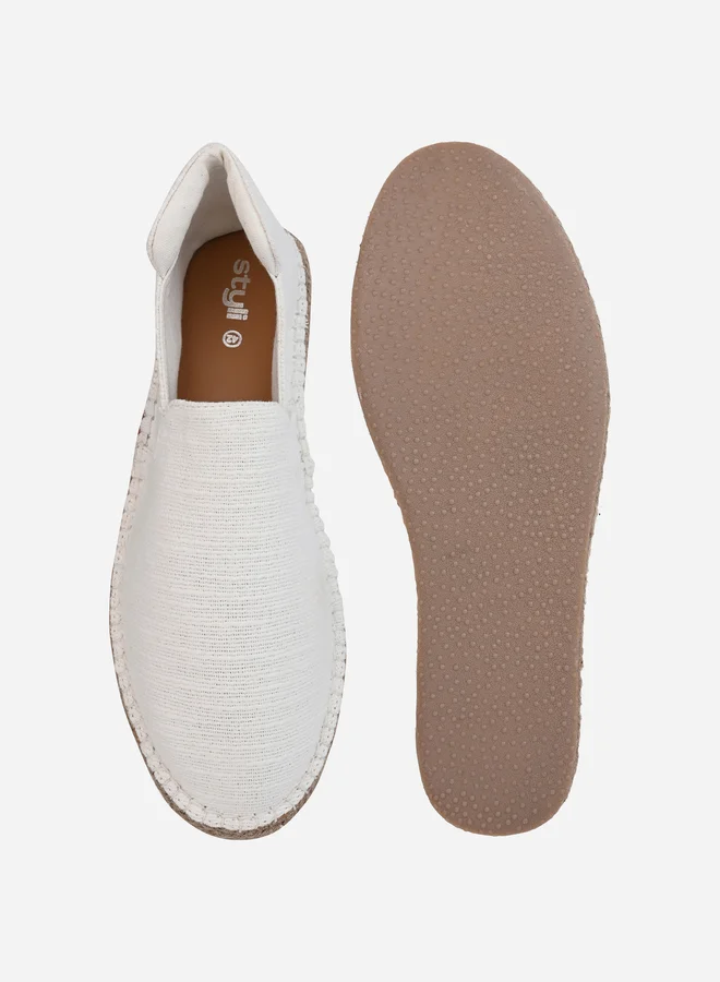 Styli Jute Canvas Slip On Espadrilles