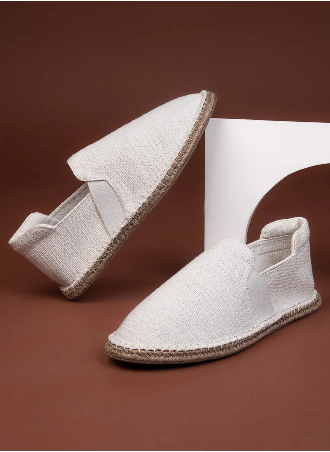 ستايلي Jute Canvas Slip On Espadrilles