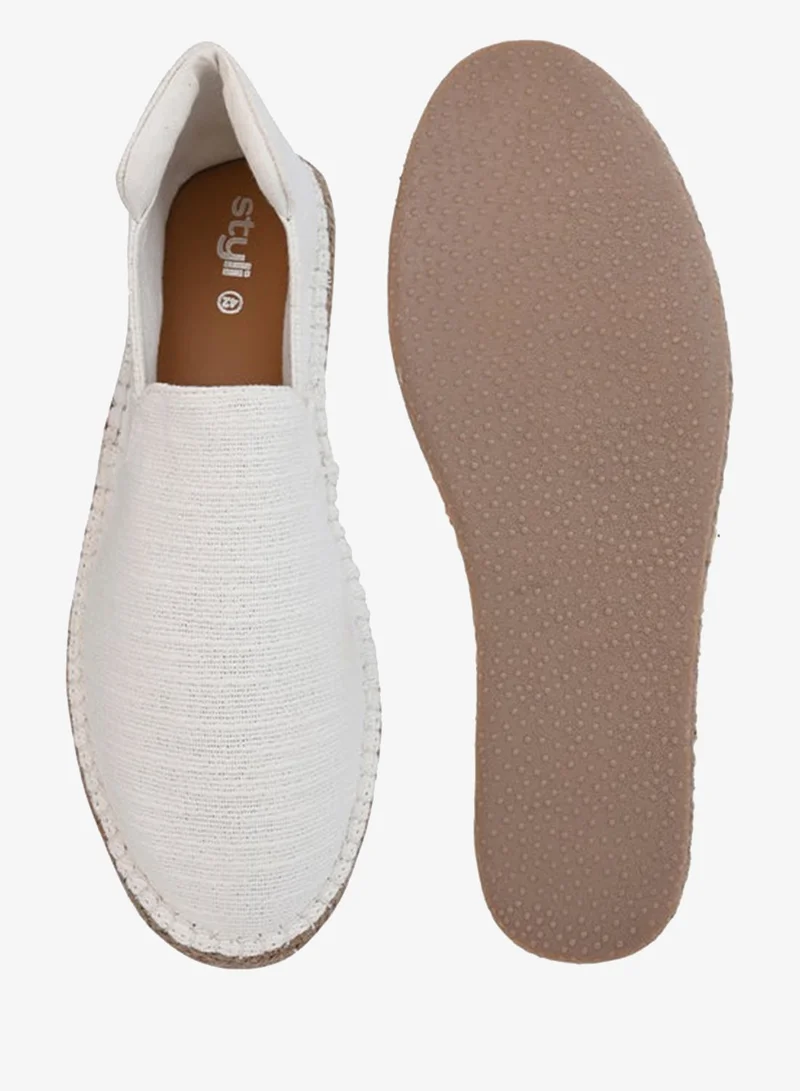 Styli Jute Canvas Slip On Espadrilles