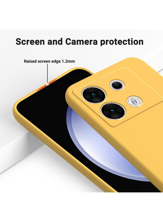 زبون جراب لهاتف Infinix Zero 30 5G مصنوع من السيليكون السائل بلون سادة ومضاد للسقوط وتغطية كاملة - Image 5