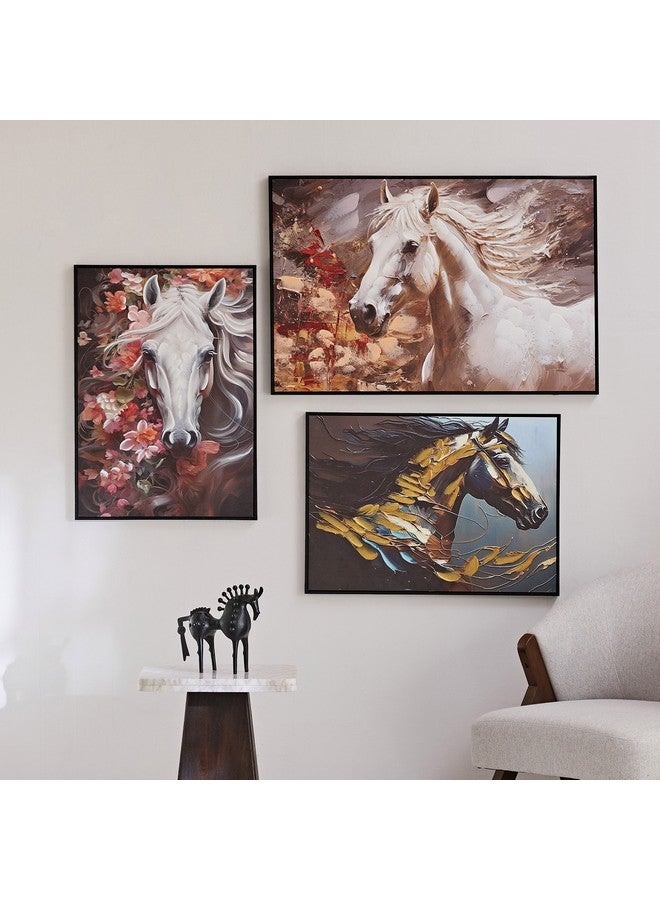 Home Box Ersel Running Horse Canvas with Hand Painting 50 x 70 x 2.5 cm  - Image 5