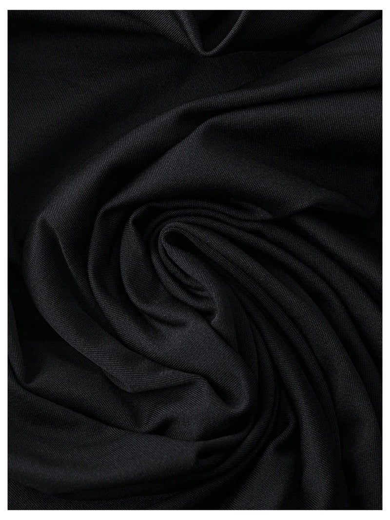 Floerns Women's Plus Size Elegant Halter Maxi Dress Draped Cowl Neck Fishtail Backless Bodycon Party Cocktail Long Dresses Black XX-Large Plus - Image 5
