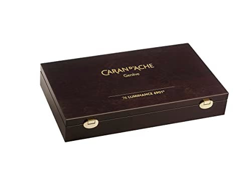Caran d'Ache CREATIVE ART MATERIALS Caran D'ache Luminance Colored Pencil Sets Set of 80 Wood Box (6901.476) - Image 2