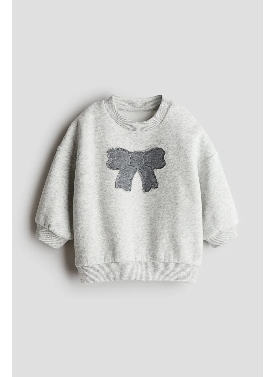 H&M Appliquéd Sweatshirt