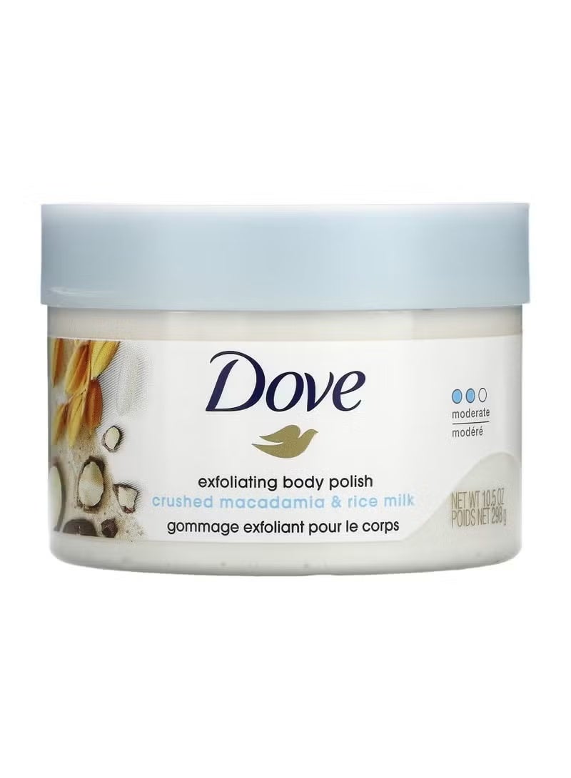 Dove Body Scrub - Macadamia & Rice Milk 298g