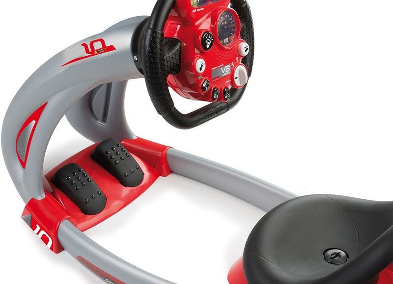 Smoby : V8 Driver, Kids Can Play and Develop Real Life Skills, Features Includes Back Lit Screen, Real Sounds and Mechanical Pedals, for Ages 3 and up - Image 4