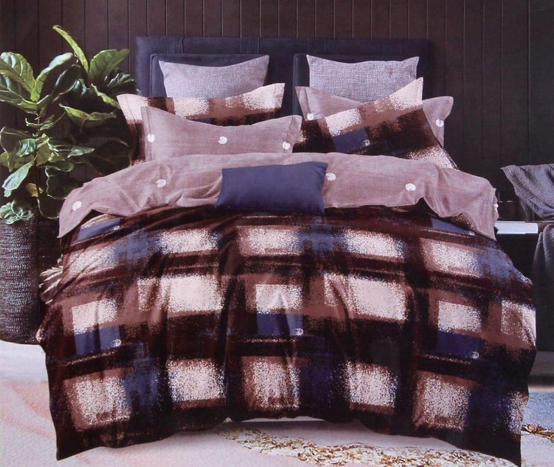Mosho King Size Bedsheet Double Bed Glace Cotton 9 Feet 108x108 Inch with 2 Pillow Covers - JointLess Large Size - Image 4