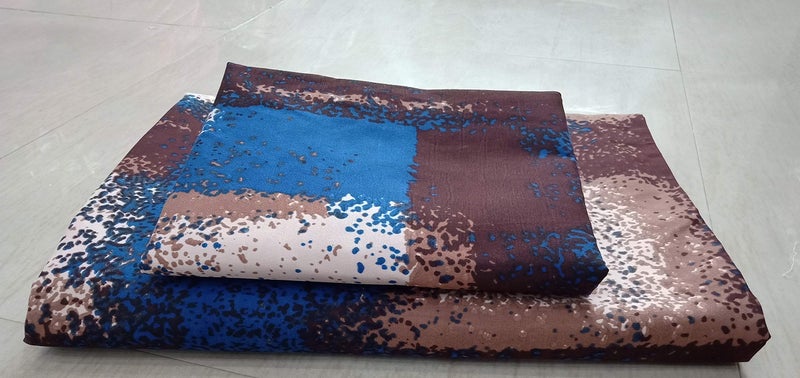Mosho King Size Bedsheet Double Bed Glace Cotton 9 Feet 108x108 Inch with 2 Pillow Covers - JointLess Large Size - Image 3