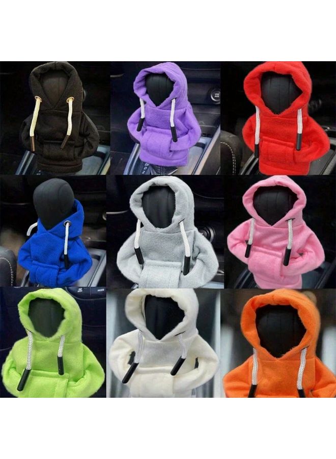 Green Gear Shift Cover Hoodie Soft Fabric Snug Fit For Manual And Automatic Transmissions - Image 1
