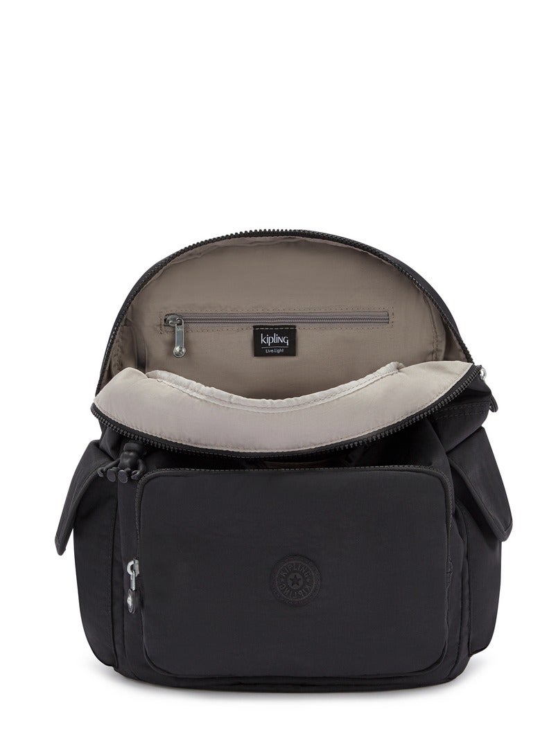 kipling City Pack  Medium Backpack Black Noir - Image 3