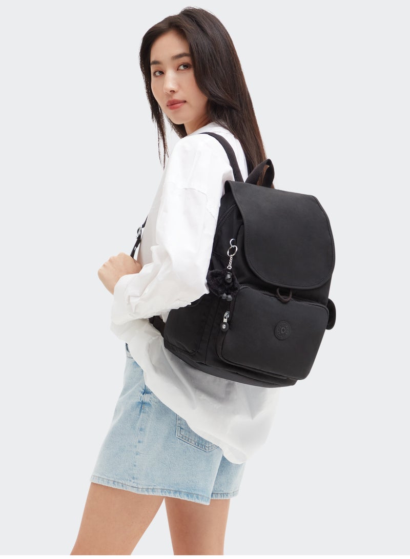 kipling City Pack  Medium Backpack Black Noir - Image 2